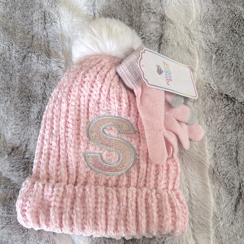 New winter pink hat.